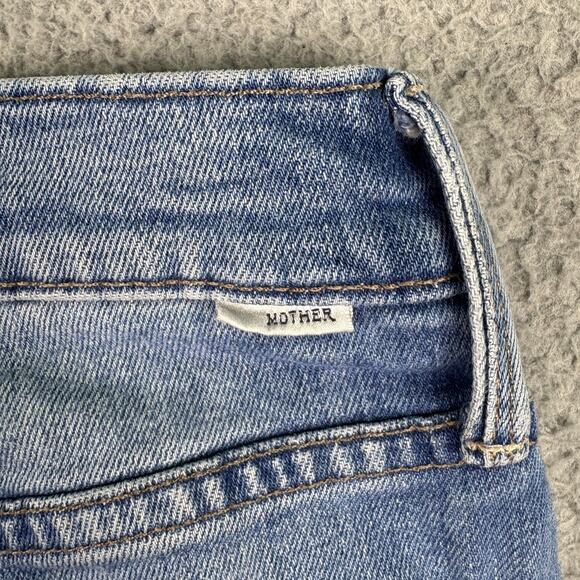 Mother Jeans Womens 22x25 Blue Tripper Wander Dust Embroidered Butterfly Tag 24 - Picture 11 of 16